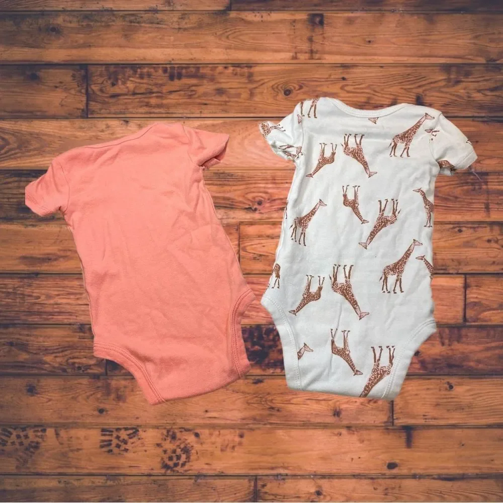5 for $25🔥Set of 2 Carter's Snap‎ Bottom Tops Baby Size 3-6 Months
